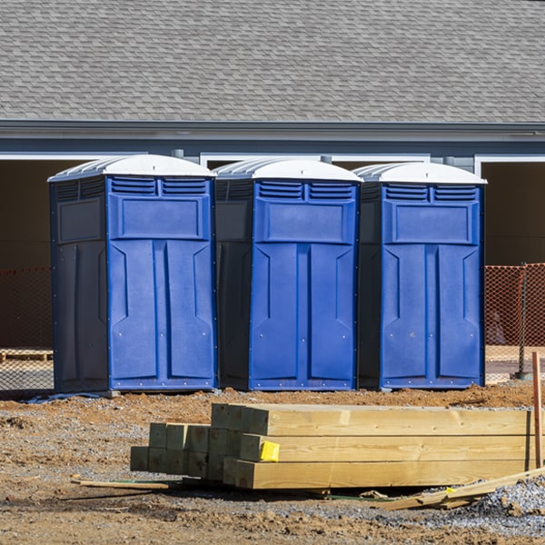 how often are the portable toilets cleaned and serviced during a rental period in Kirtland Ohio